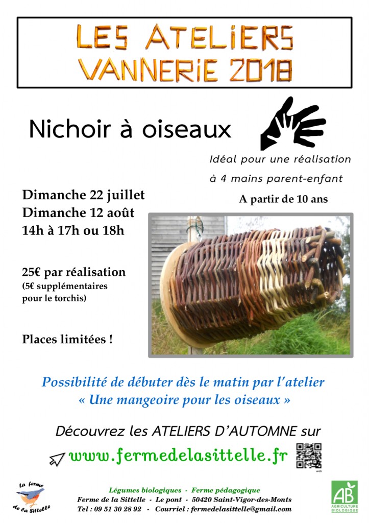 Affiche atelier nichoir 2018